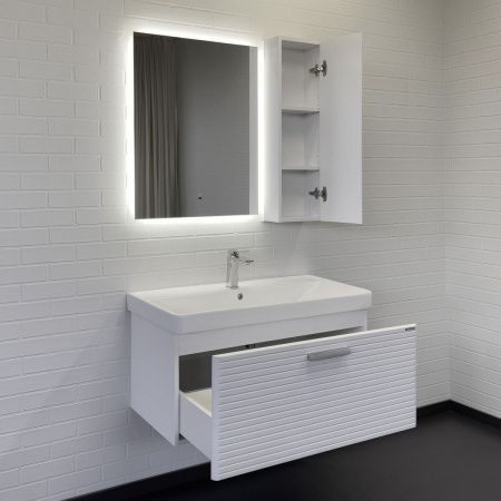 Тумба с раковиной Comforty Танжер 00-00019566CF 90х50 подвесная цвет белый