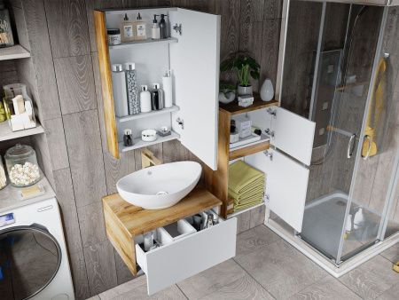 Тумба под раковину Misty Ива П-Ива-01090-951Я 90х50 подвесная