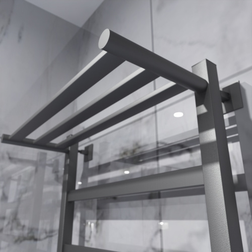 Полотенцесушитель Altasan ПарусПроф ПарусПроф8050ПГ подвесной 53х80 электрический графит - фото 5