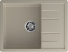 Кухонная мойка Granfest Quadro Q-650L топаз 65х50 цвет серый поверхность матовая