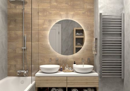 Зеркало Continent Ajour ЗЛП105 80х80 подвесное