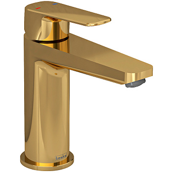 Смеситель Teska QUARS E5617 на раковину золото без термостата