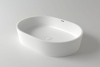 Раковина из искусственного камня Holbi ARIEL 1.02.011.11.1 60х40 накладная цвет белый