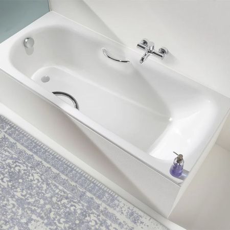 Ванна стальная Kaldewei Saniform Plus 112600010001 170х75 пристенная прямоугольная с ножками