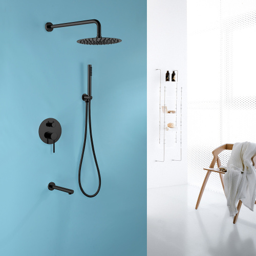 Душевая система ABBER AF8817B встраиваемая в стену с термостатом - фото 2