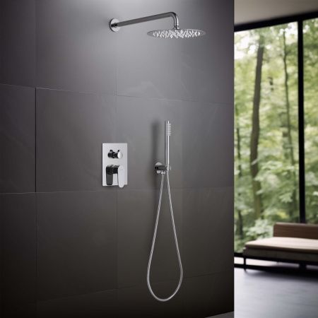 Душевая система Aquatek ОБЕРОН AQ1272CR встраиваемая в стену цвет хром