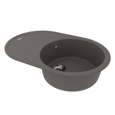 Кухонная мойка LeMark Lacha 760 9910059 76х50 цвет серый поверхность матовая