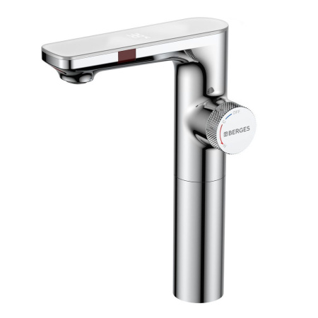 Смеситель сенсорный Berges MORANS 76003 на раковину/столешницу хром глянцевый