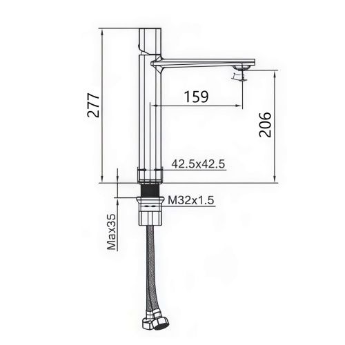 Смеситель Maretti LR32RF842-V на раковину хром - фото 3