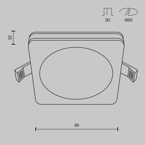 Светильник встраиваемый Maytoni Technical Phanton DL2001-L7B - фото 2