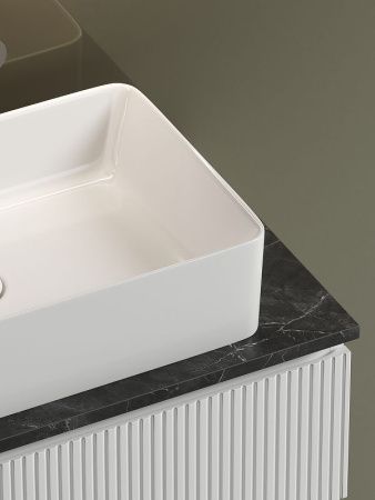 Тумба под раковину Sancos SNOB T SNT80W 80х40 подвесная цвет белый