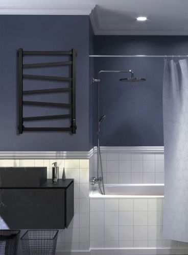 Полотенцесушитель Indigo Element LCEEPF80-50BRRt 53х80 электрический черный муар - фото 5