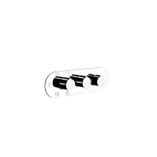 Смеситель для душа Gessi Tondo 43072#031 встраиваемый в стену хром с термостатом (внешняя часть) - фото 2