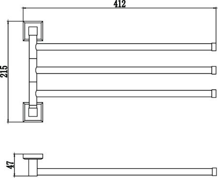 Полотенцедержатель Savol S-009503