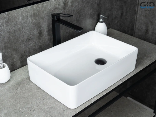 Раковина Gid Creativo 51 см N1205 (51240) накладная цвет белый - фото 4