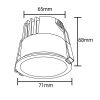 Светильник встраиваемый Crystal Lux Clt 082 CLT 082C1 WH 4000K