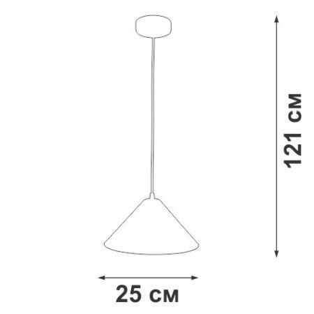 Светильник подвесной Vitaluce V2925-0/1S