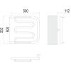 Полотенцесушитель водяной Terminus 4620768881282 50х55 хром