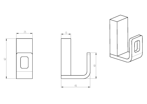 Крючок Boheme Q 10946-BR - фото 2