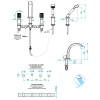 Смеситель THG Mtropolis cristal clair A2A-A02-112BG на борт ванны хром