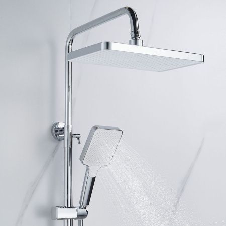 Душевая стойка Shevanik S4226 настенная цвет хром