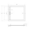 Душевой поддон из искусственного камня Cezares TRAY-AS-AH-100/90-30-W 100х90 белый без ножек