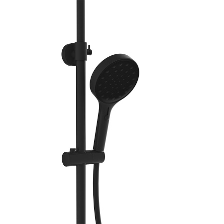Душевая стойка Vincea Inspire VSFS-3I12TMB настенная цвет черный матовый с термостатом