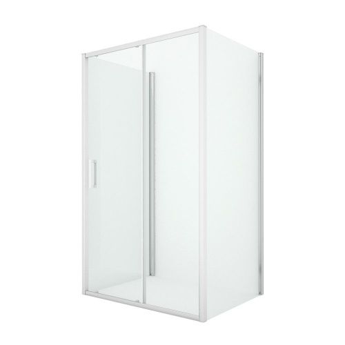 Душевой уголок New Trendy NEW CORRINA Chrome K-0574 130х90 стекло прозрачное профиль хром без поддона