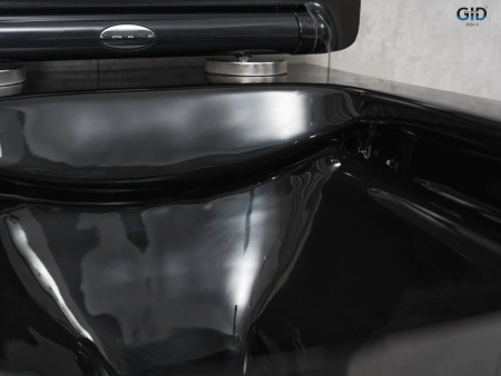 Унитаз подвесной Gid Cuadrado 62224Y черный с сиденьем микролифт безободковый