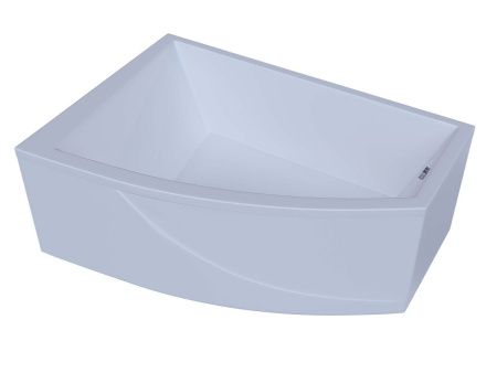 Ванна акриловая Aquatek Оракул ORK180-0000004 180х125 пристенная асимметричная с каркасом без ручек
