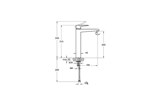 Смеситель Vitra Root Square A4273326EXP на раковину медь - фото 2