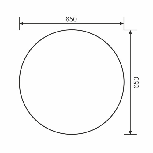 Зеркало в ванную Uperwood Modul 2949345680 65х65 - фото 3