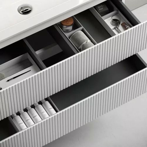 Тумба под раковину Sancos SNOB T SNT120W 120х40 подвесная цвет белый - фото 4