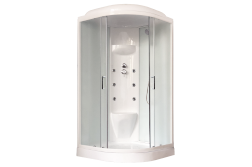 Душевая кабина Royal Bath НК RB100HK7-WC 100х100 четверть круга с крышей