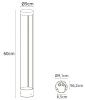 Ландшафтный светильник Arte Lamp New York (Нев Ыорк) A1660PA-1BK
