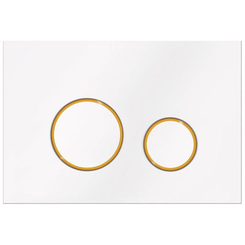 Клавиша смыва механическая KK POL M11 V3 SPP/041/0/K цвет белый/золото