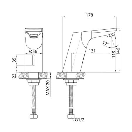 Смеситель IDDIS Pulse PULSBS0i86 на раковину хром