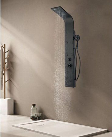 Душевая панель Aquanet Galaxy AP40-04 настенная цвет черный