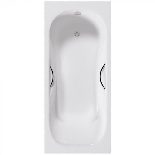 Ванна чугунная Delice Malibu DLR230608R 170х70 пристенная прямоугольная без ножек с отверстиями под ручки