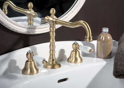 Смеситель Fiore 03ZZ0637 на раковину бронза - фото 2