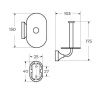 Бумагодержатель Art&Max OVALE AM-E-4083