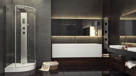 Душевая кабина Timo Premium H-506 90х90 четверть круга с крышей ориентация универсальная