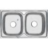Кухонная мойка Melana 040 t (*8) 80х50 цвет хром поверхность полированная