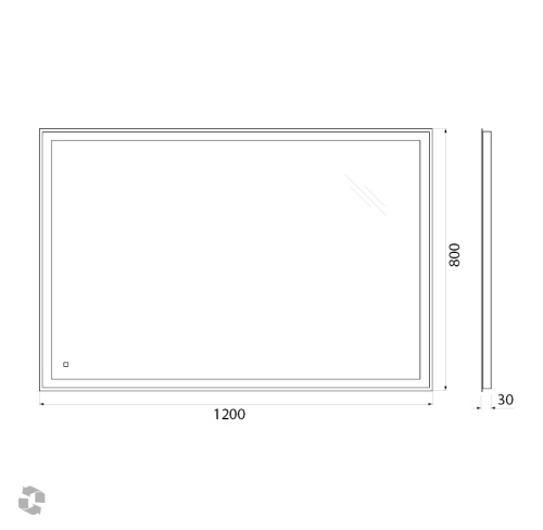 Зеркало BelBagno SPC-GRT-1200-800-LED-TCH 120х80 - фото 5