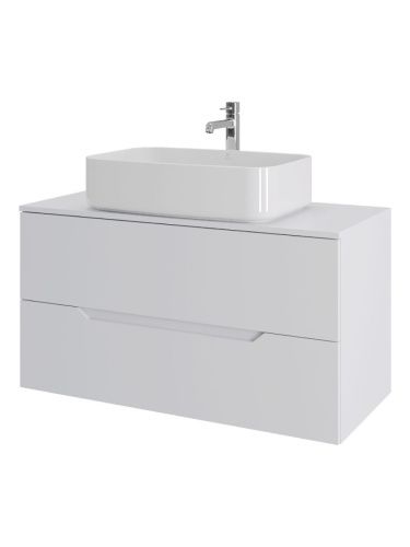 Тумба с раковиной Orange Line Li-100TuwMDF+B07-600W 100х50