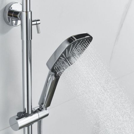 Душевая стойка Raffine F3685 настенная цвет хром