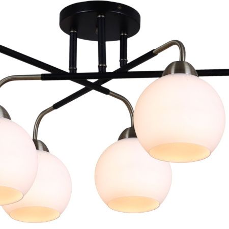 Люстра на штанге Illumico IL0252 IL0252-6CSQ-79 BK AB