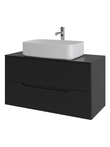 Тумба с раковиной Orange Line Li-100TubMDF+B07-600W 100,5х46х68,5 - фото 2