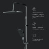Душевая стойка Am.Pm Func F078F222 настенная цвет черный с термостатом