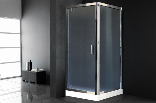 Душевой уголок Royal Bath HV RB8090HV-C-CH 90х80 стекло рифленое профиль хром глянцевый без поддона